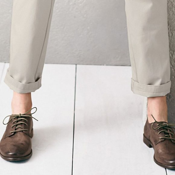 Frye Anna Oxford Antique/Vintage Brown Leather Ankle Low Cut Lace Up Daily Shoe - Picture 7 of 16